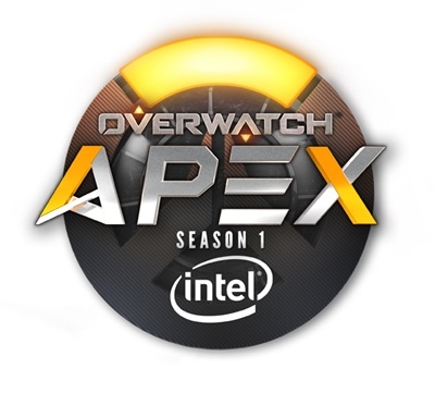 오버워치 APEX 초대 후원사 인텔로 확정… 대회 공식 로고 공개도