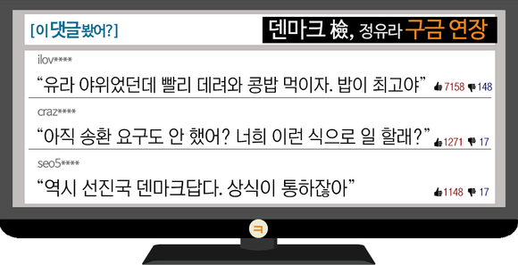 [이 댓글 봤어?] 덴마크檢, 정유라 구금 연장에 “선진국답다. 상식 통하잖아”