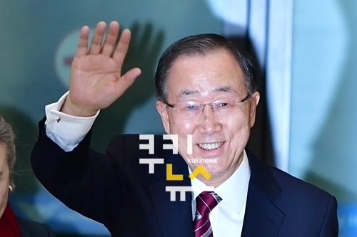 반기문, 박지원 대표에게 축하전화…정치권 ’긴장’