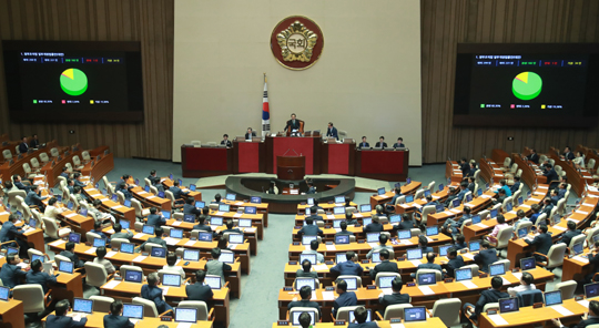 국회, 김명수 심사경과보고서 가결…한국당 불참