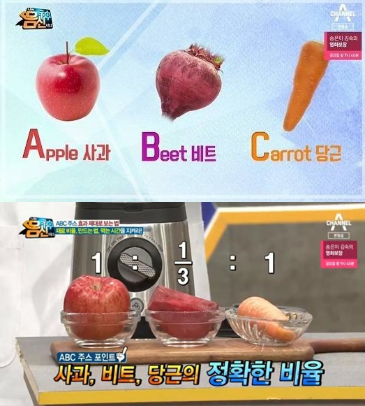 ‘내장지방’ 없애는 ABC주스 레시피 공개…‘사과+비트+당근’