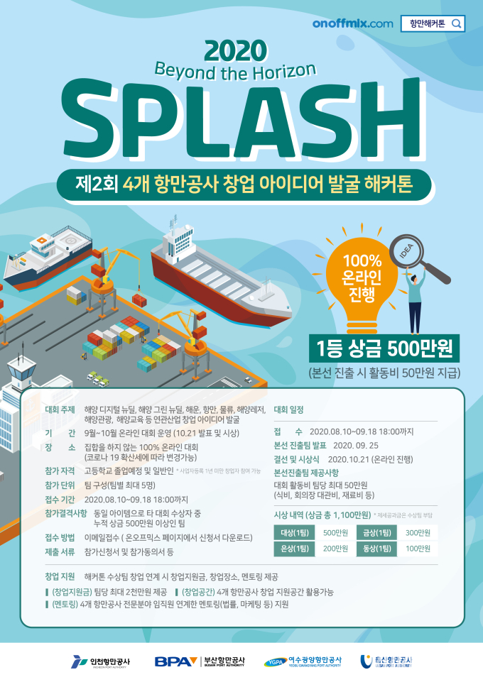 ‘SPLASH, 언택트 해커톤’본선 10개팀 선정