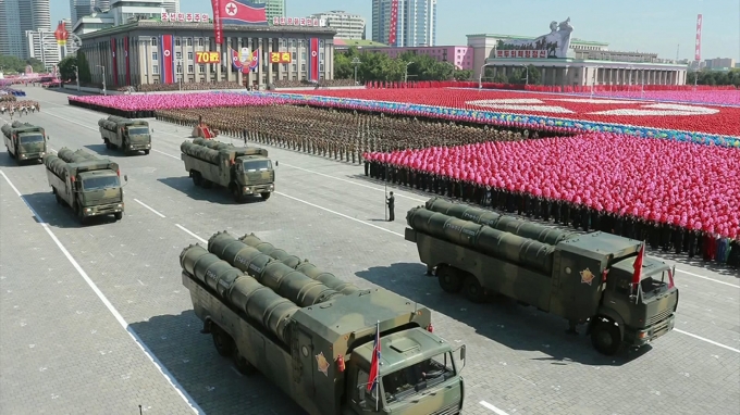 합참 “북한, 대규모 장비 동원 열병식 정황 포착”