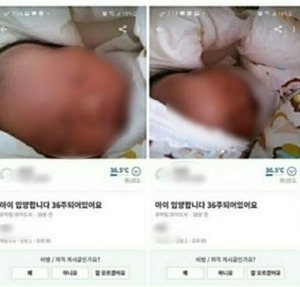 '아이 팝니다'게시자는 20대 미혼모...