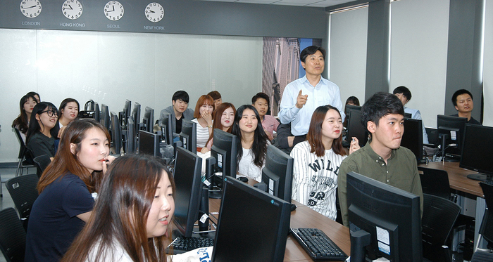 영진전문대 금융실무반 수업 모습. 영진전문대 제공
