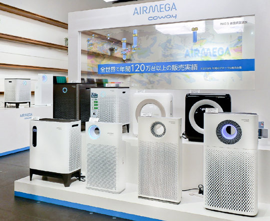 코웨이, 일본 ‘츠타야 가덴’서 공기청정기 특별 전시