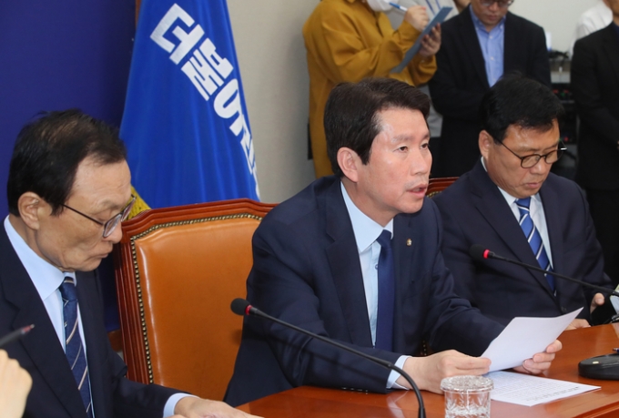 이인영 “국정원장 내정된 박지원 전 의원과 좋은 팀워크로 과제 함께 해결”