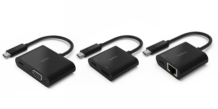 벨킨 “플러그 앤 플레이” USB-C 솔루션 3종. /사진제공=벨킨
