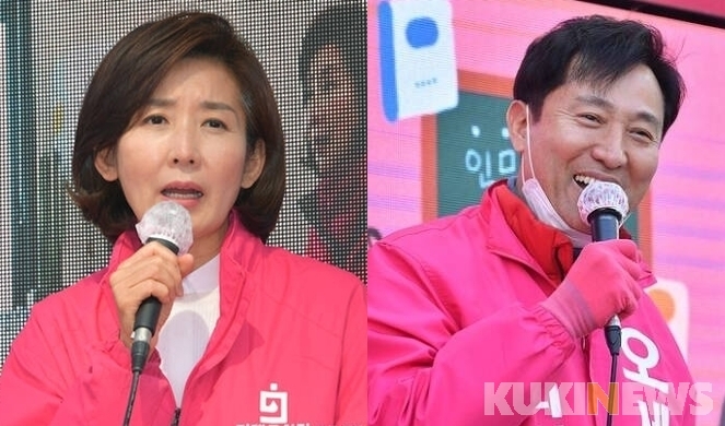 ‘서울시장 후보’ 나경원‧오세훈, 노년층 표심 공략 나섰다