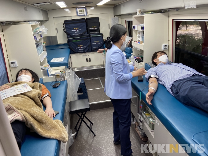충남정보문화산업진흥원, '코로나19 혈액수급난'에 헌혈로 극복 동참