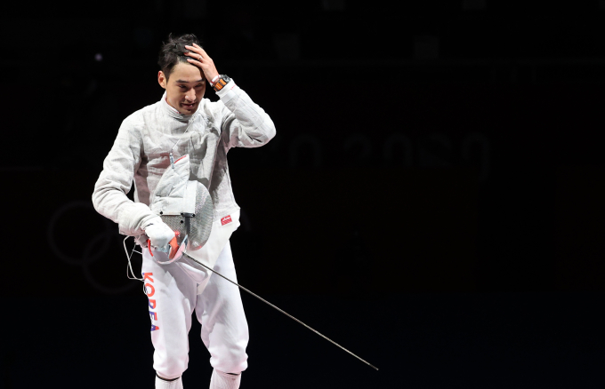 [올림PICK] 김정환, 펜싱 사브르 동메달 획득 '노장의 품격'