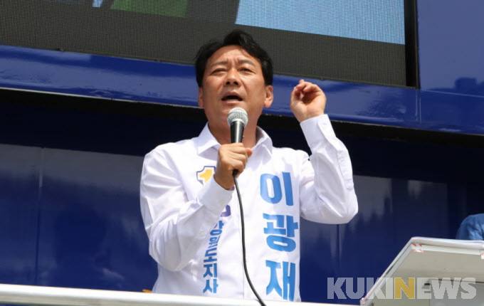 이광재, 선거운동 첫날부터 원주-인제-속초-강릉 '광폭행보'