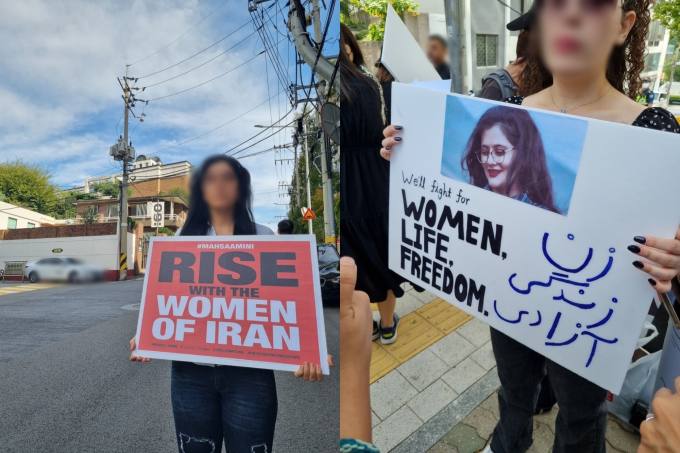 “이란 자유위해 머리카락 잘랐다”…히잡 의문사 항의 시위