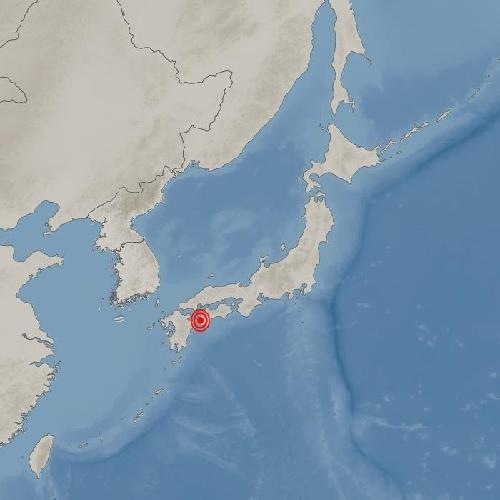 일본 오이타현 오이타시 동쪽 74km 해역서 규모 6.4 지진