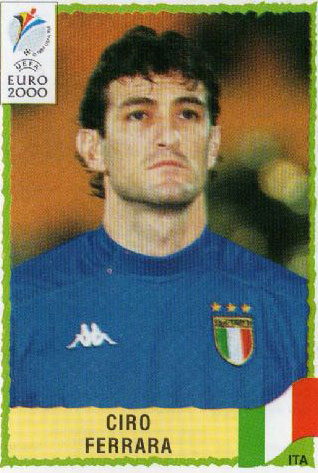 유로2000에서 이탈리아 대표팀 수비수로 출전했던 치로 페라라