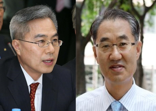 하영구 은행연합회장(왼쪽)과 김승만 전은서비스 대표이사