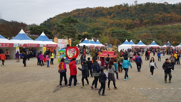 지난해 열린 영주사과 축제 행사장 전경. <사진=영주시>