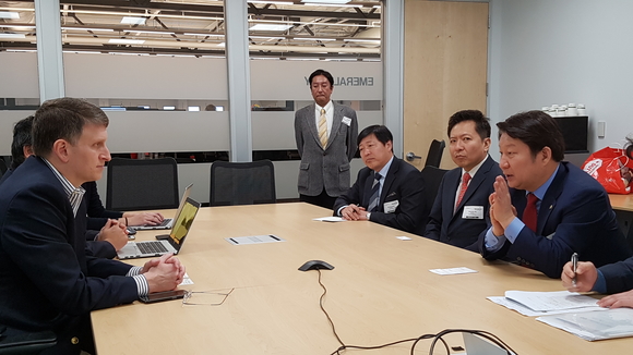 대구시와 테슬라의 간담회 장면. 대구시 제공.