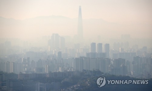 전국 미세먼지 농도 ‘보통’ 수준