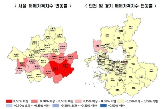 서울 아파트값 '고공행진'…강남4구 상승폭 가장 커