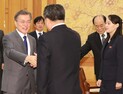 北 김영남-김여정, 청와대 도착… 문 대통령과 오찬 시작