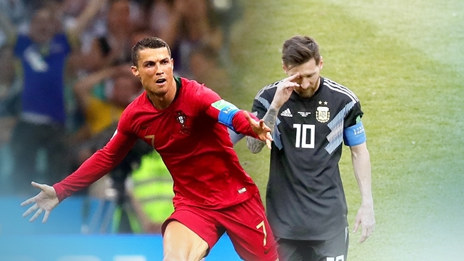 호날두-메시 극명히 엇갈린 월드컵 명암… GOAT 논쟁 끝?