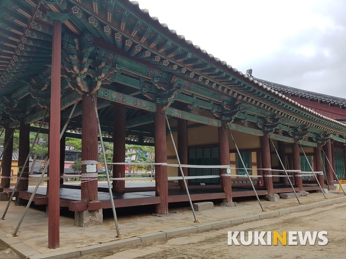 전주 풍패지관 서익헌 전면 해체 보수 현장  공개