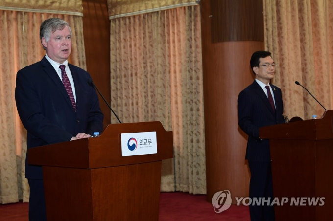 비건 “북한이 미국과 만날 생각이 없다고 밝힌 담화 다소 이상”