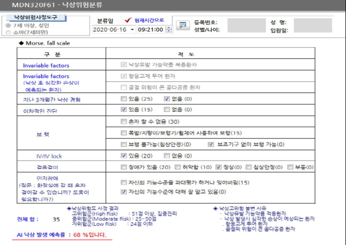 [의료산업] 한림대의료원, 낙상 예측 AI개발 外