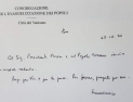 프란치스코 교황, 문재인 대통령에게 친필 문서 “한국민과 평화 위해 기도”