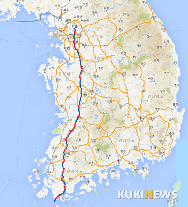 74세 파킨슨병 환자의 600km 한반도 종주 희망 걷기 화제