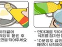 스테인리스 조리도구 사면 식용유로 연마제 닦아내야