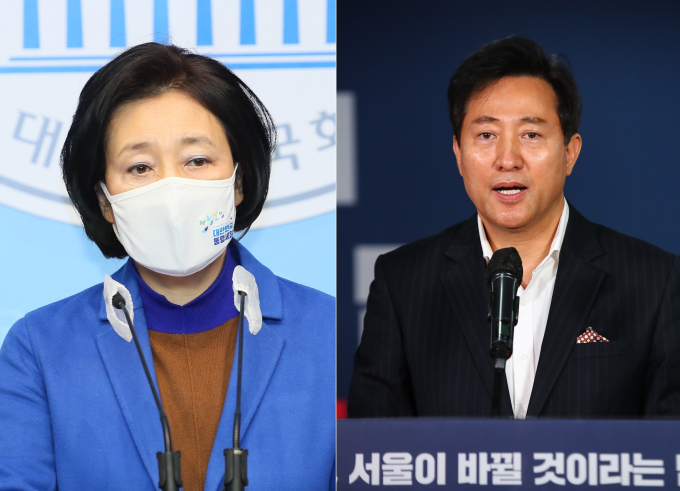 ‘민생 챙기기’ 나선 서울시장 후보들… ‘교육 행보’ 박영선 vs ‘부동산 점검’ 오세훈