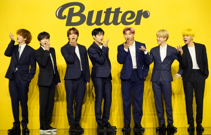 BTS '버터', 올해 빌보드 최다 1위…9주째 정상 '대기록'