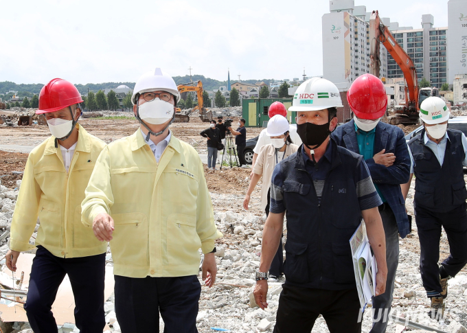 장종태 서구청장, 해체 공사장 긴급점검 펼쳐