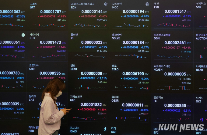 [쿠키포토] '비트코인 국내가격 4천500만원대로 하락'