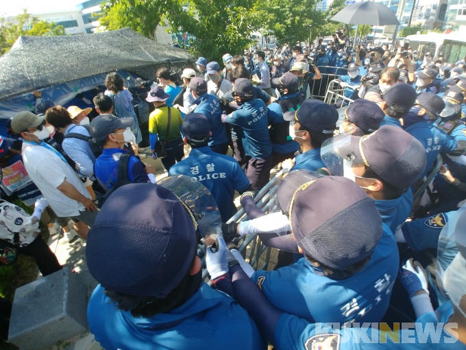[포토] 민주노총 대규모 집회 투입된 경찰인력