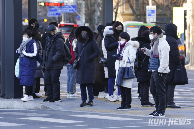 2021 마지막 날 '한파 속 출근길'