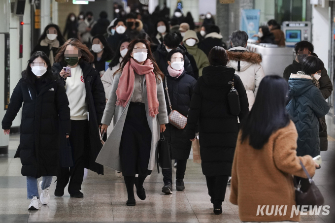 2021 마지막 날 '한파 속 출근길'