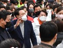 윤석열·안철수, 화성 동탄서 2차 공동유세