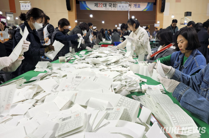 [포토] 강원지역 개표 시작