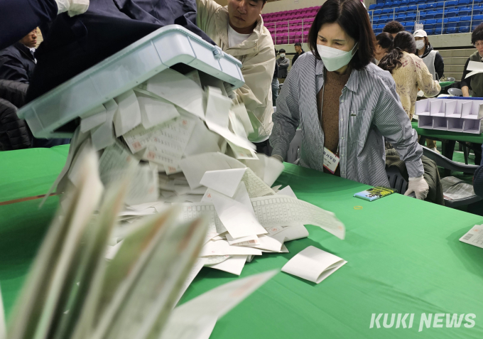 [포토] 강원지역 투표함 개봉