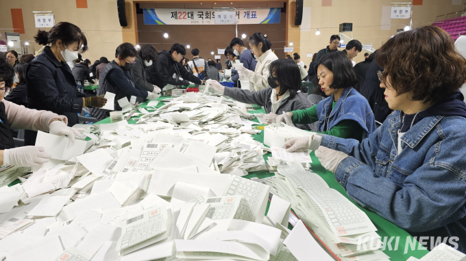 강원지역 개표율 23.64%…11일 새벽께 당선자 '윤곽'