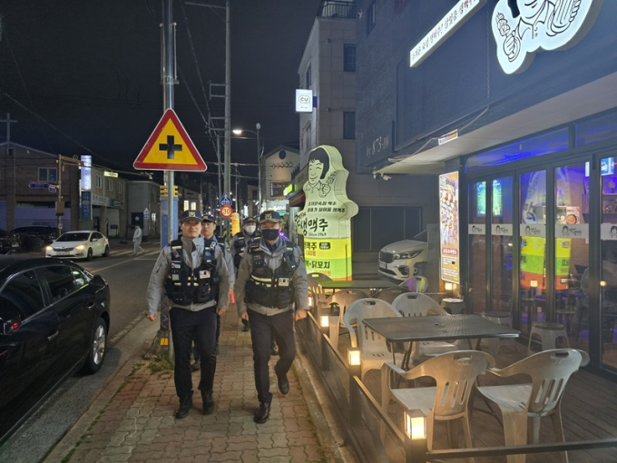 전북 자경위, 경찰 기동순찰대 심야 순찰 강화 지휘