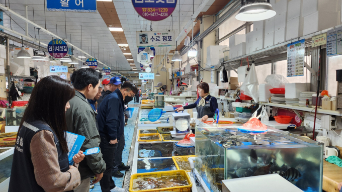 사천시, 수산물 원산지 표시 합동점검 실시