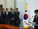 한동훈 당대표 사퇴…“탄핵 찬성 후회하지 않아” [쿠키포토]