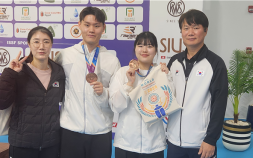 사격 오예진·홍수현, 세계선수권 10m 공기권총 혼성 동메달