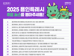용인시 “올해 시를 가장 빛낸 뉴스를 뽑아주세요”