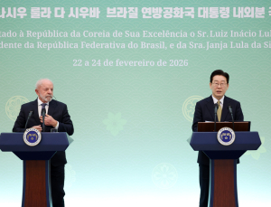 한·브라질 ‘전략적 동반자’ 격상…李·룰라, 무역협정 재개 공감대