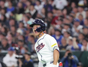 김도영 또 해냈다…8회 1타점 동점 2루타, 한국 4-4 균형 [WBC]
